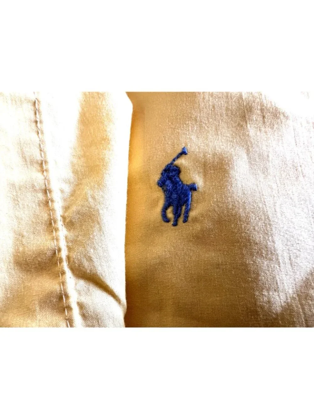RALPH LAUREN Polo KING Sheet 3 Pc Set FLAT 2 Pillowcases Supima Cotton Yellow VT